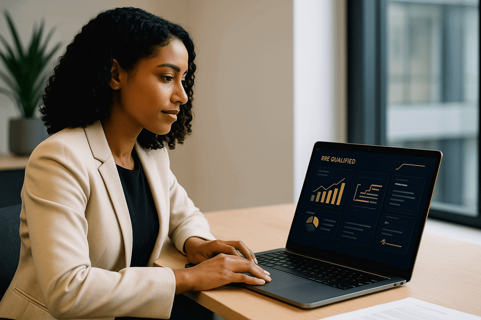 Entrepreneur using EINVC portal to get pre-qualified