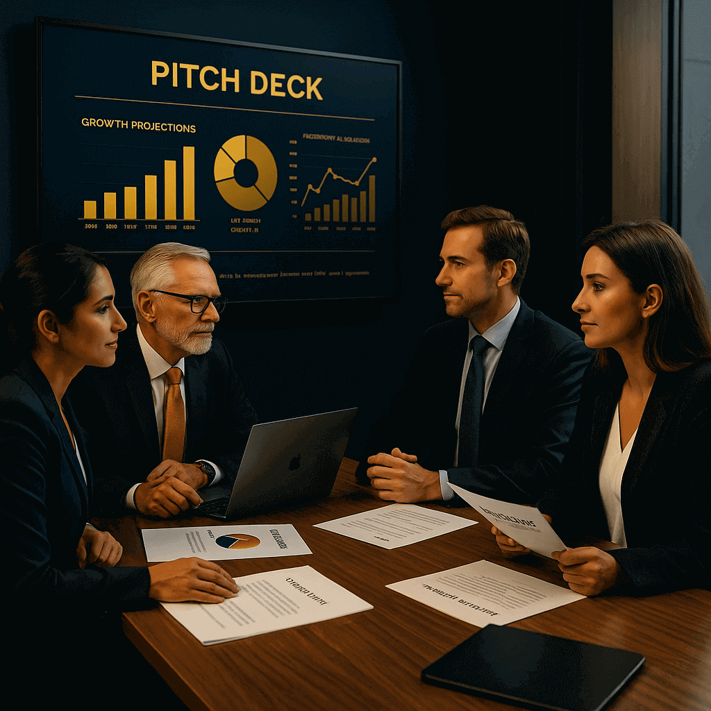 Investors reviewing curated deal flow opportunities